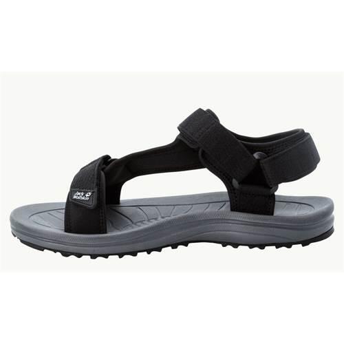 Jack Wolfskin Wave Breaker Walking Sandals-Black 5/5