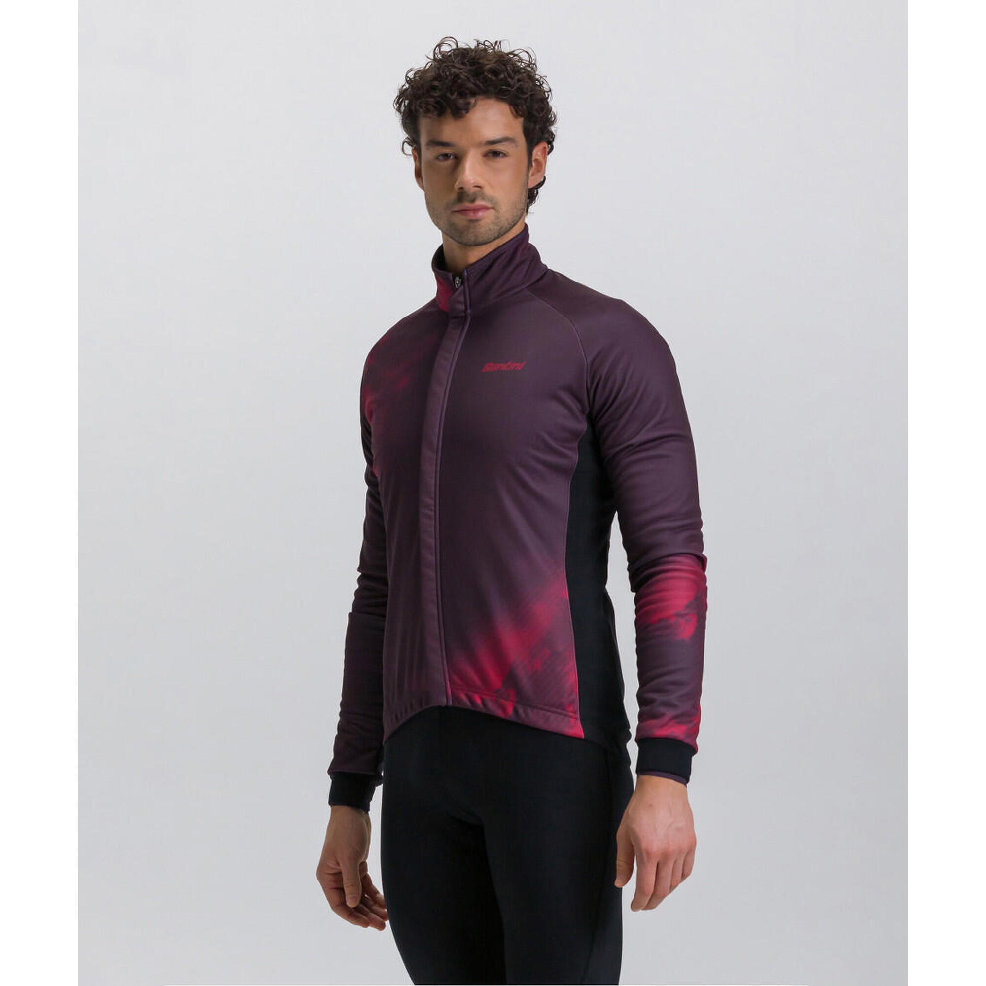 Santini - Pure Dye - Veste Coupe Vent - Homme - Bourgogne Velò - Maillot Manches Courtes - Violet - 42 M/l - Decathlon