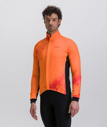 Pure Dye - Chaqueta Antiviento - Hombre - Naranja Fluo Ciclismo