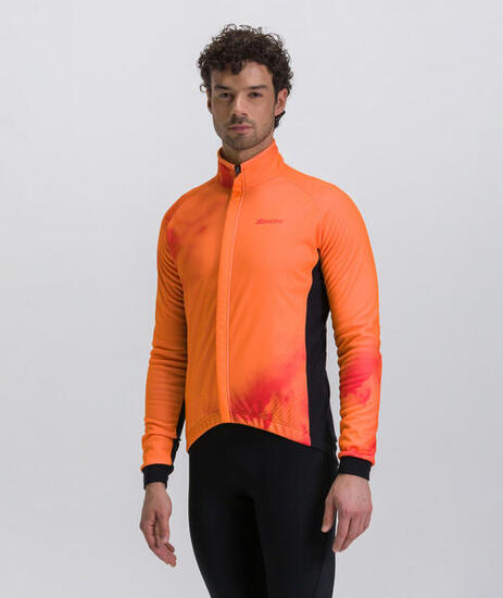 Pure Dye - Chaqueta Antiviento - Hombre - Naranja Fluo Ciclismo