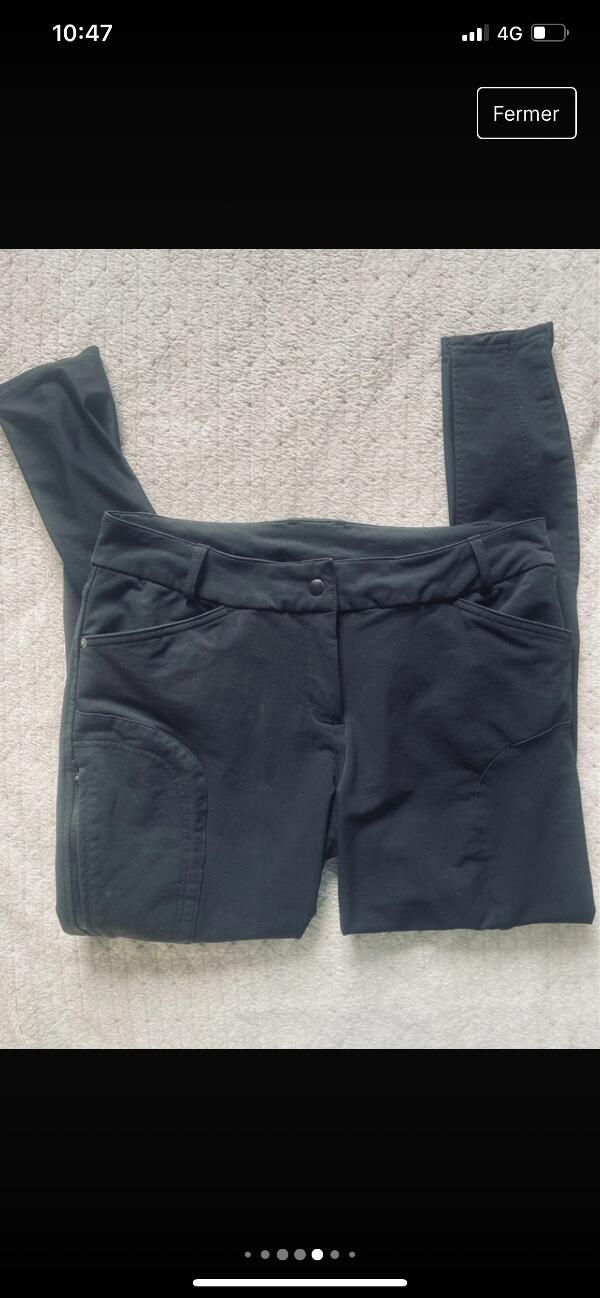 Tussen Particulieren - Zwarte fouganza broek maat M 3/6