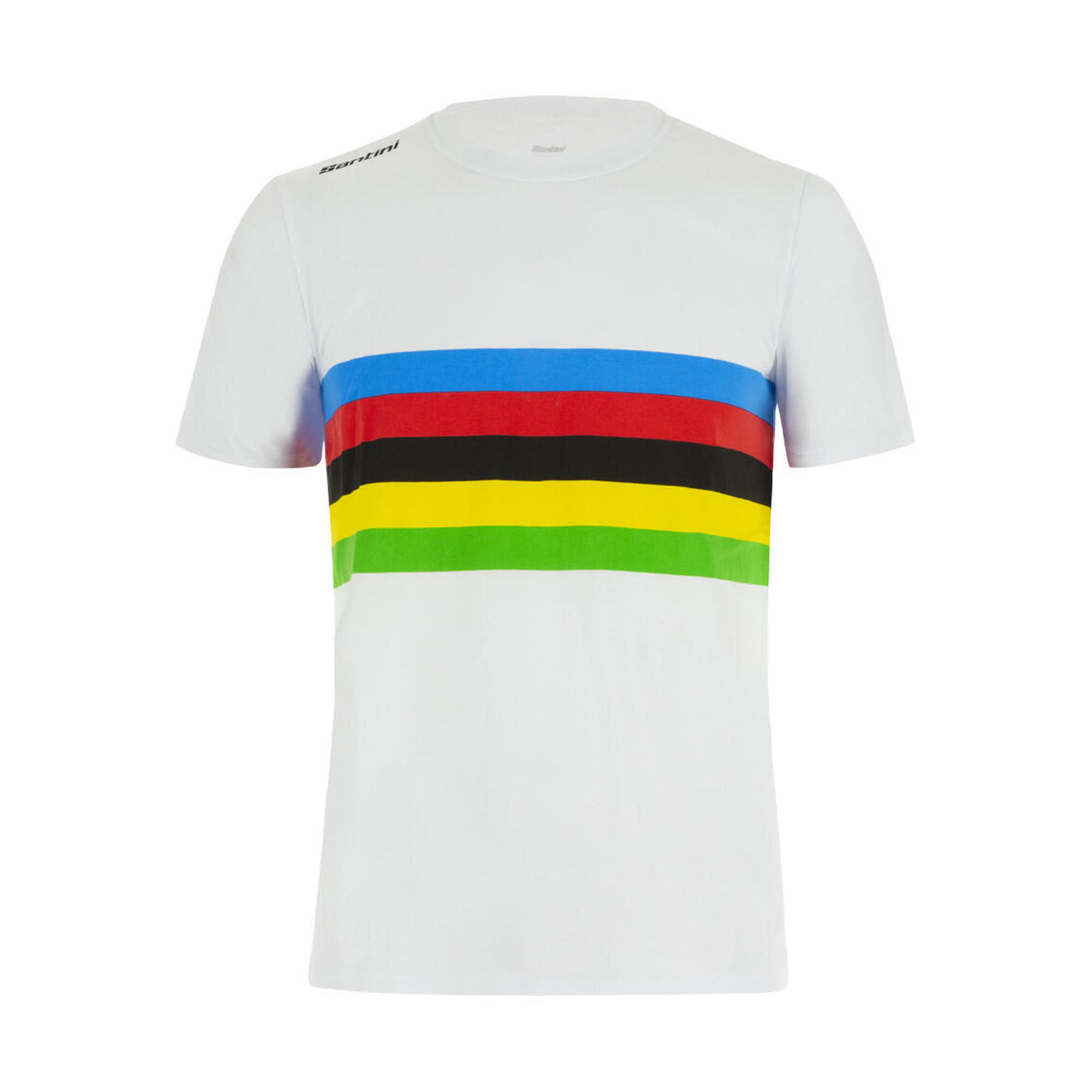 Santini - Iride - T-shirt - Homme -  Velò - T-shirt Manches Courtes - Multicolore - L. - Decathlon