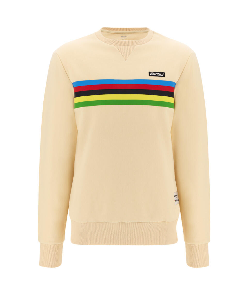 SANTINI Uci World Champion - Felpa - Uomo - cappuccino Ciclismo