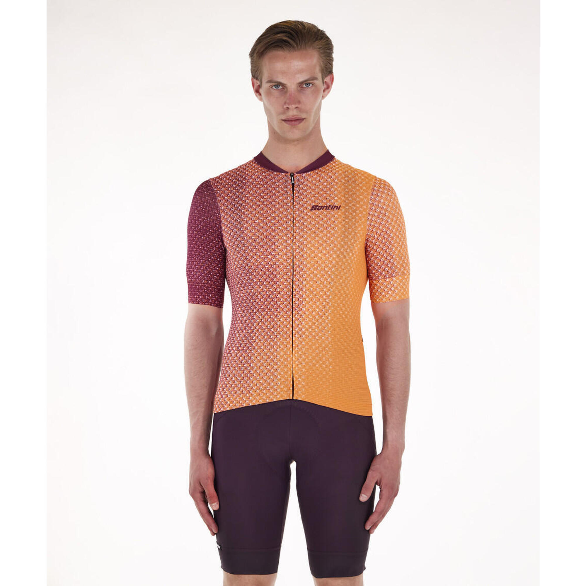 Santini - Paws - Maillot - Homme - Orange Velò - T-shirt Manches Courtes - Orange|rouge - 58 4xl - Decathlon