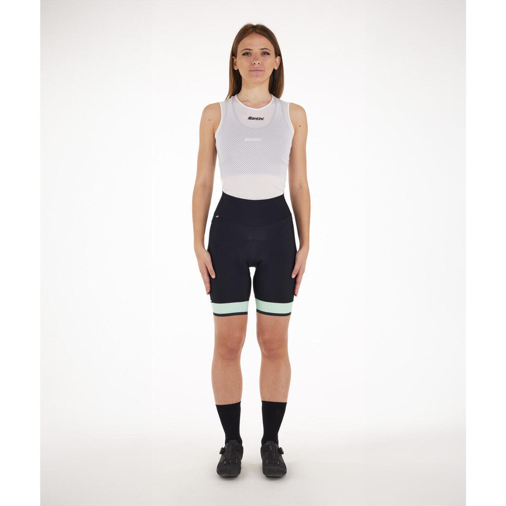 Santini - Giada - Cuissard Femme - Noir - Velò - Cuissard De Vélo À Bretelles - Noir - 34 2xs - Decathlon