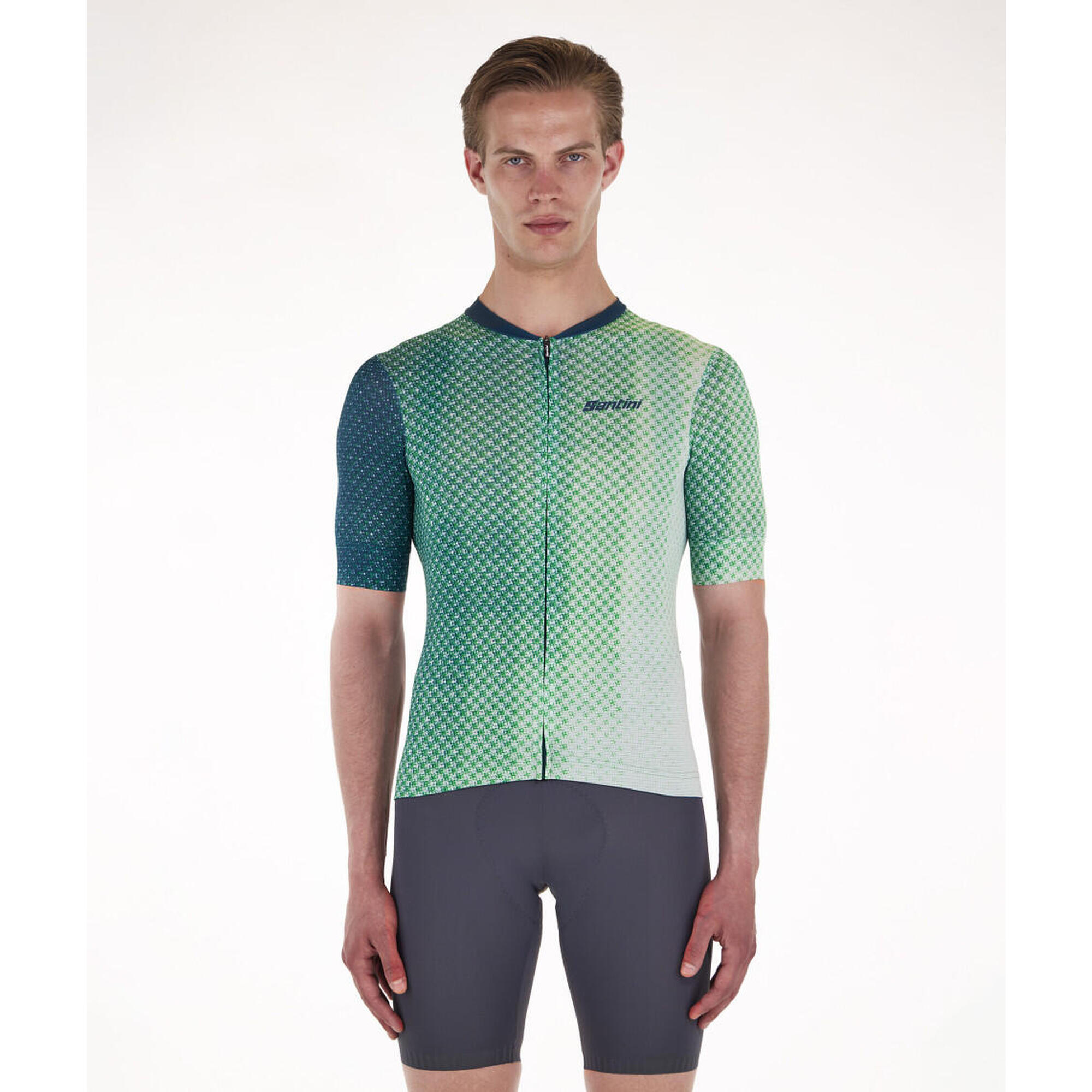 Santini - Paws - Maillot - Homme - Vert Velò - Maillot Manches Courtes - Vert - Decathlon
