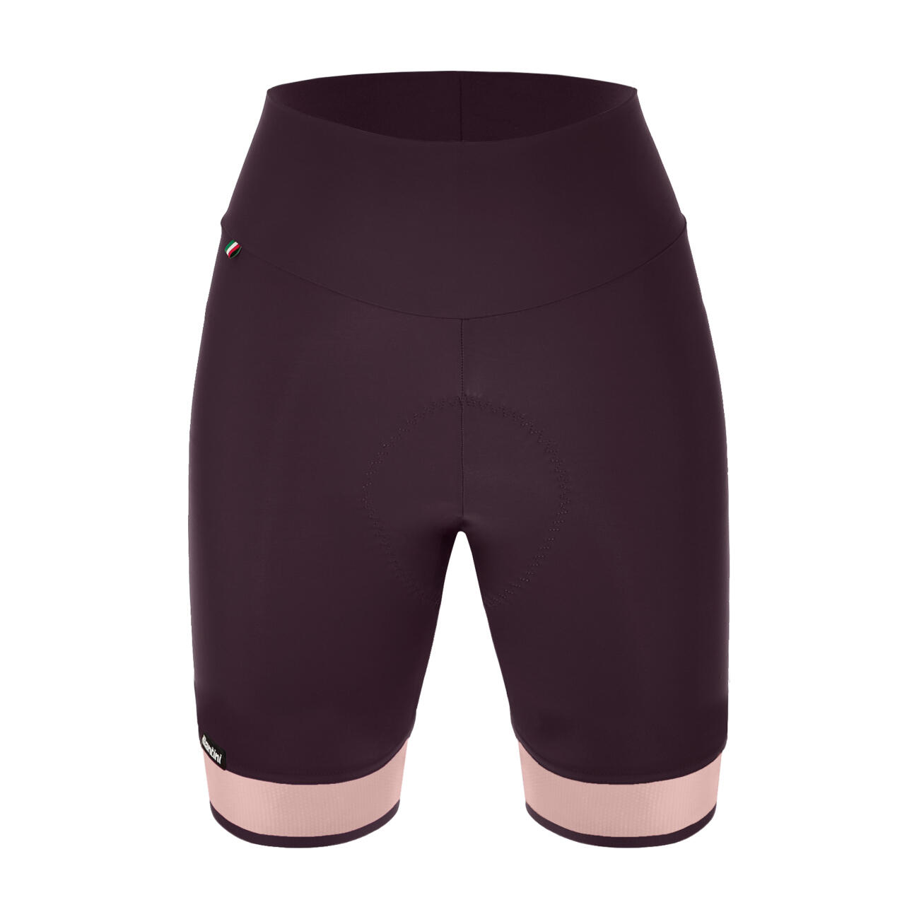Santini - Short Sans Bavette - Giada Pure - Cuissard De Vélo À Bretelles - Rose|violet - Decathlon