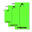 Ensemble de 3 serviettes en microfibre, 40x60 + 60x110 + 70x140 Green Gecko