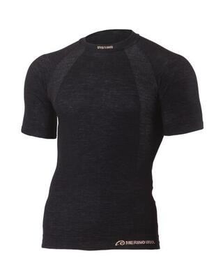 Heren t-shirt van merinowol wabel