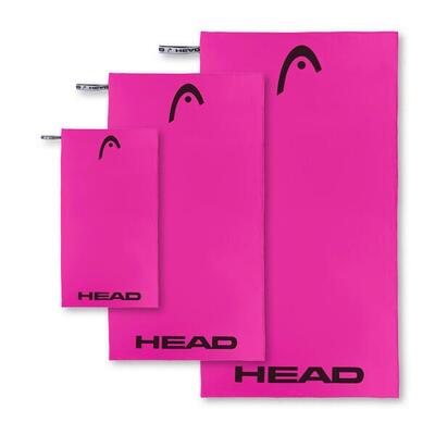 Set van 3 microvezel handdoeken, 40x60 + 60x110 + 70x140 kleur pink glow