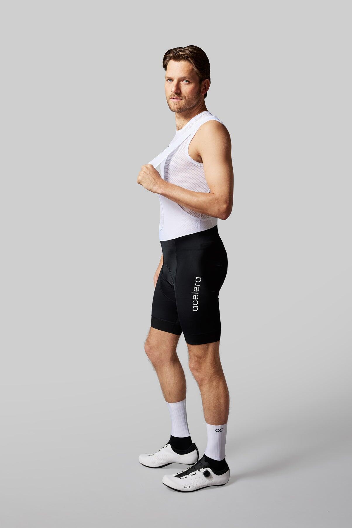Essential Herren Kurze Trägerhose mit Sitzpolster Radhose 7/7