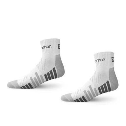 Chaussettes de sport en coton Salomon Active [16022-WHITE/GREY] 2PAK
