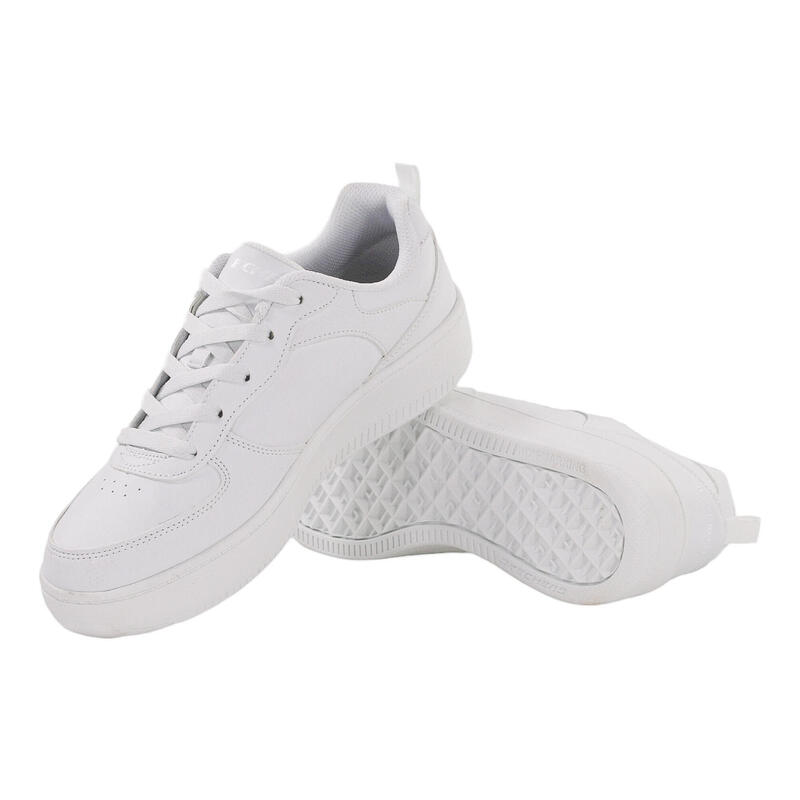 Buty na co dzień młodzieżowe SKECHERS SPORT COURT 92 wodoodporne 405696L-W