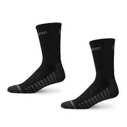 Chaussettes de sport Salomon Life [16023-BLACK/GREY] 2 PAIRES