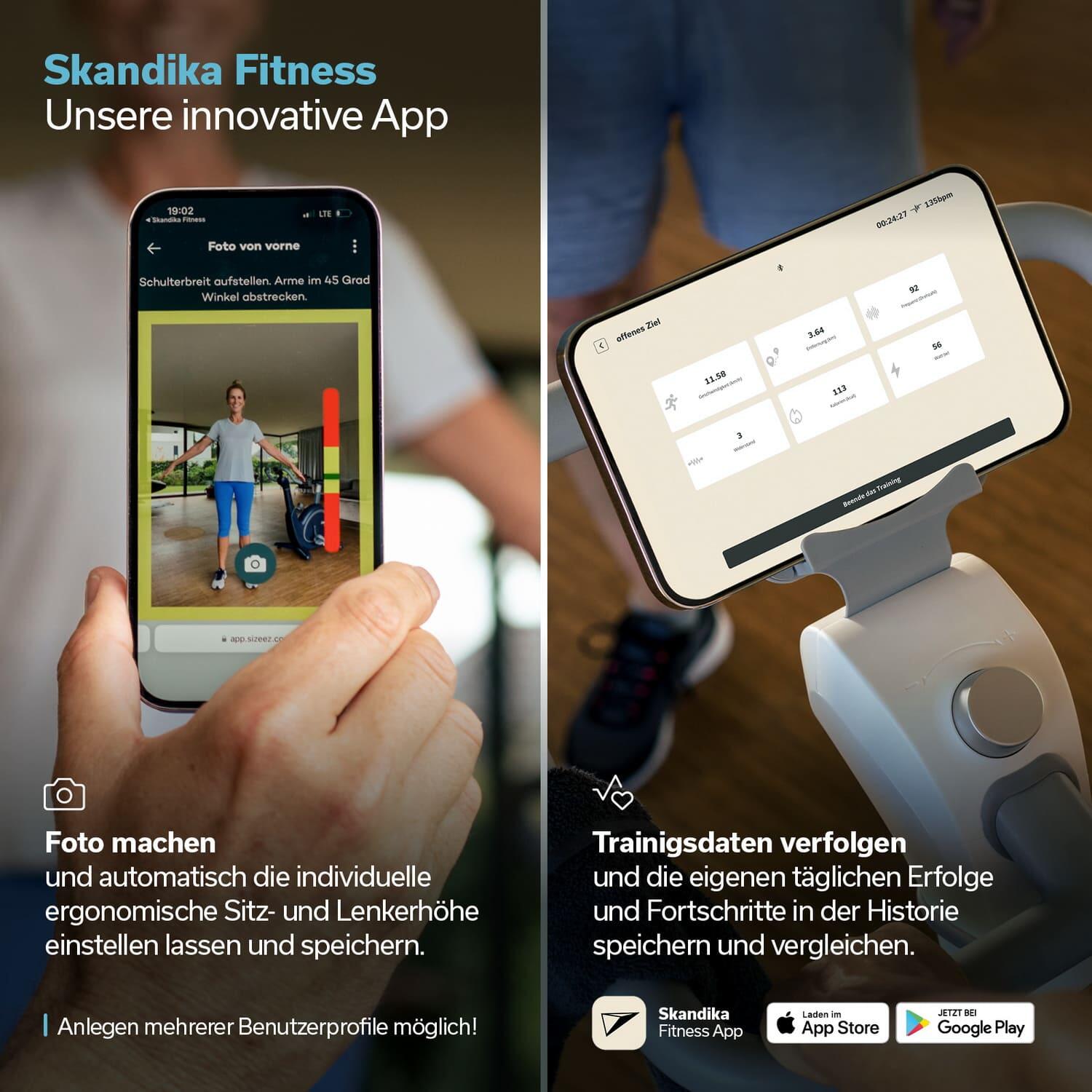 Hometrainer Abisko - Stuur, zadel automatisch hoogte verstelbaar - connected 4/8