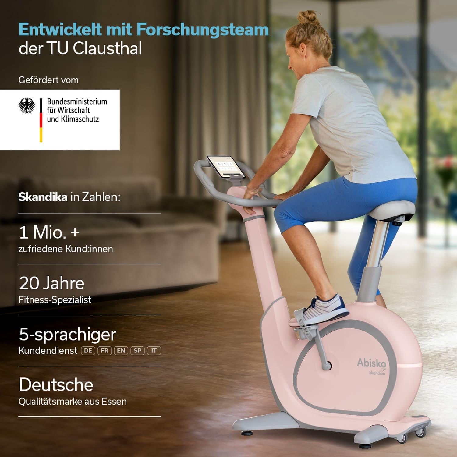 Hometrainer Abisko - Stuur, zadel automatisch hoogte verstelbaar - connected 6/8