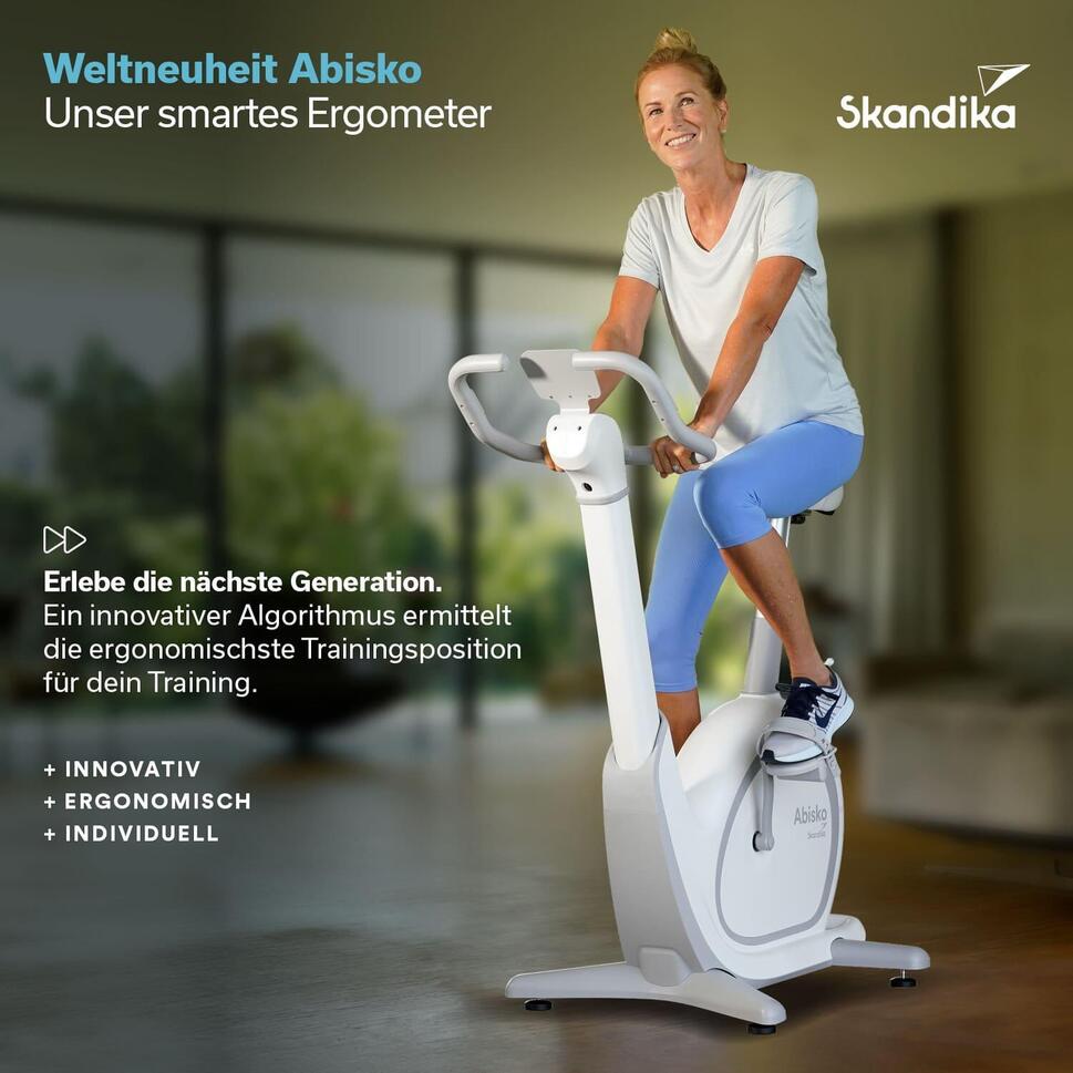 Rower stacjonarny magnetyczny Abisko, pamieć pozycji, EMS, pas do pomiaru tętna