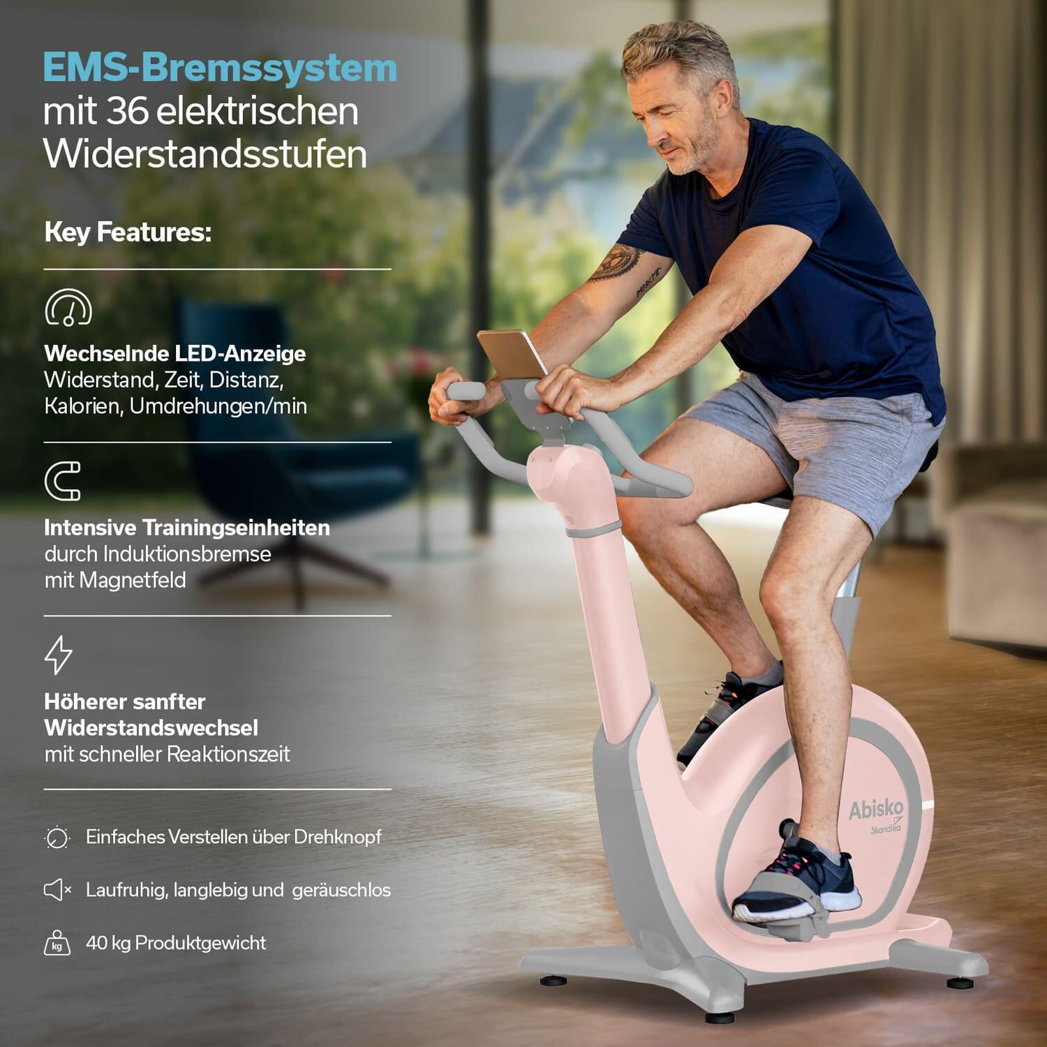 Hometrainer Abisko - Stuur, zadel automatisch hoogte verstelbaar - connected 7/8