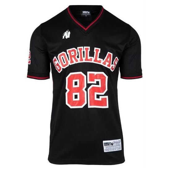 San Mateo Camiseta - Negro/Rojo