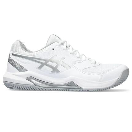 Tenis Y Padel Mujer - ASICS Gel Dedicate 8 W CLAY - White/Pure Silver