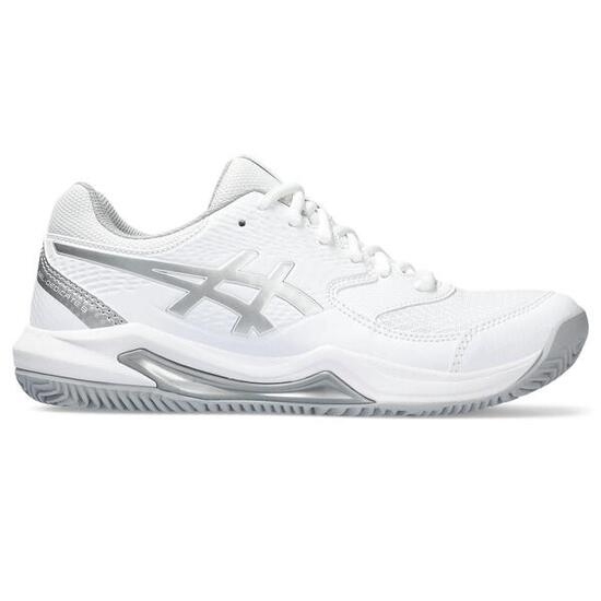 Tenis Y Padel Mujer - ASICS Gel Dedicate 8 W CLAY - White/Pure Silver