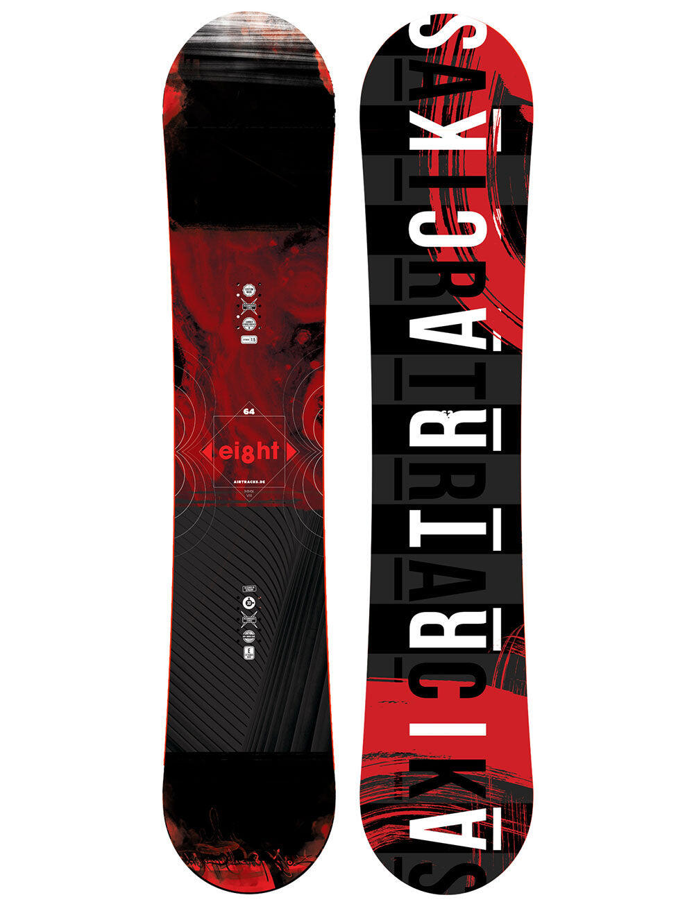 AIRTRACKS Tabla de snowboard EIGHT Hybrid Rocker Wide Hombre