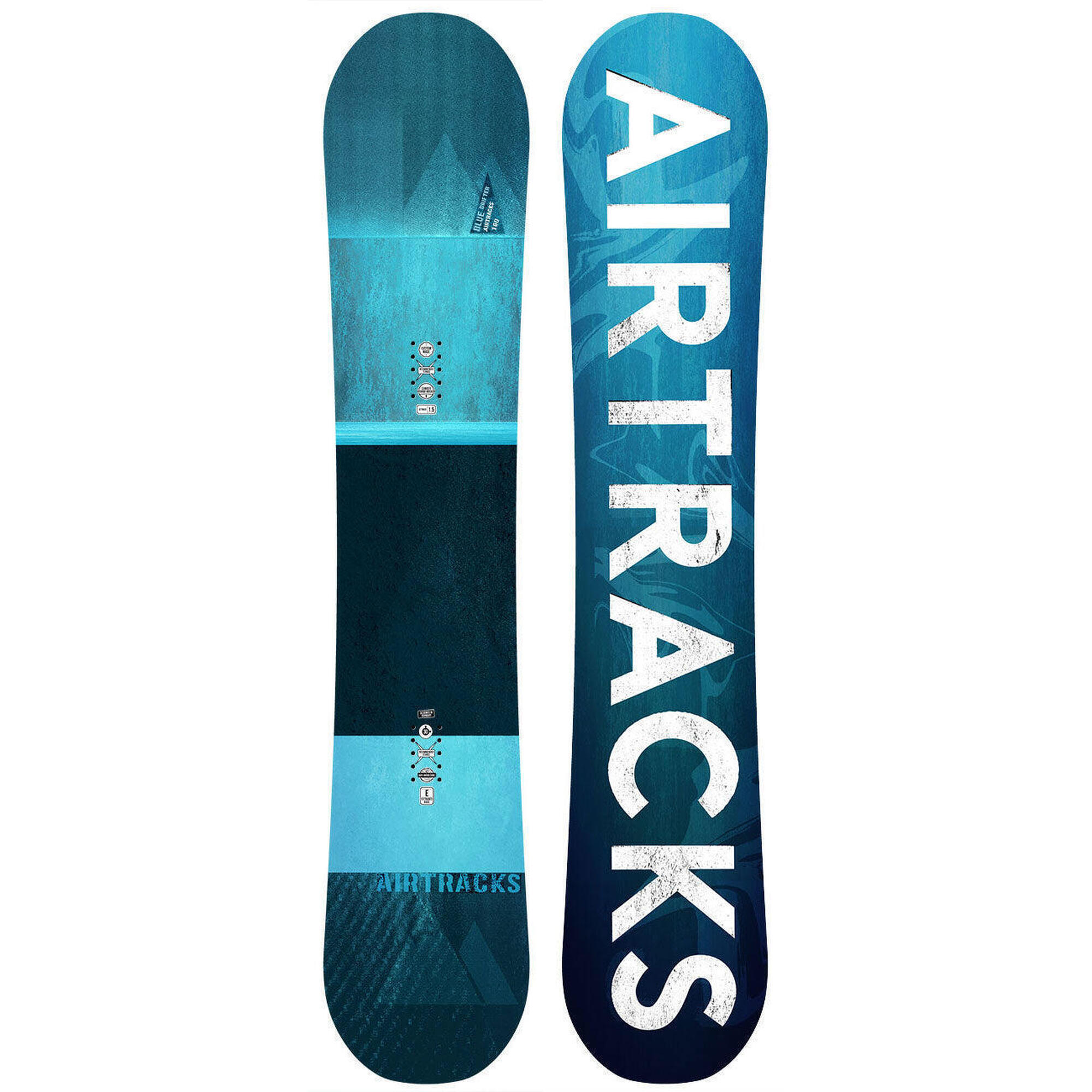 Airtracks - Planche De Snowboard Blue Drifter Hybrid Rocker Wide Homme - Snowboard - 164 Cm - Decathlon