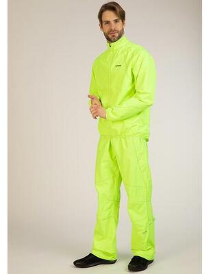 Herren Regenhose - Fahrradhose Lang Comfort Line Neon
