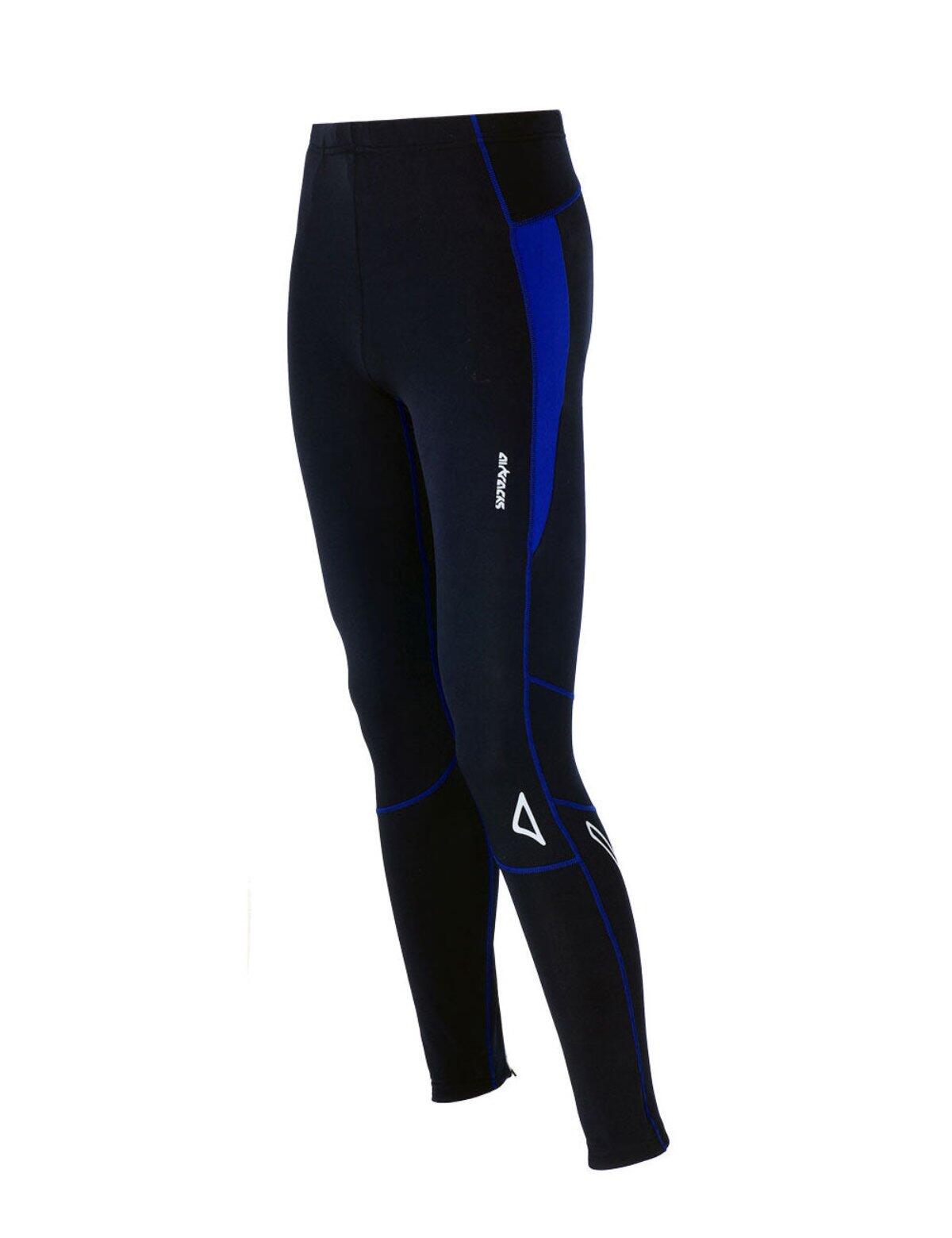 Herren Winter Thermal Lauftight Lang Pro T Blau 1/4