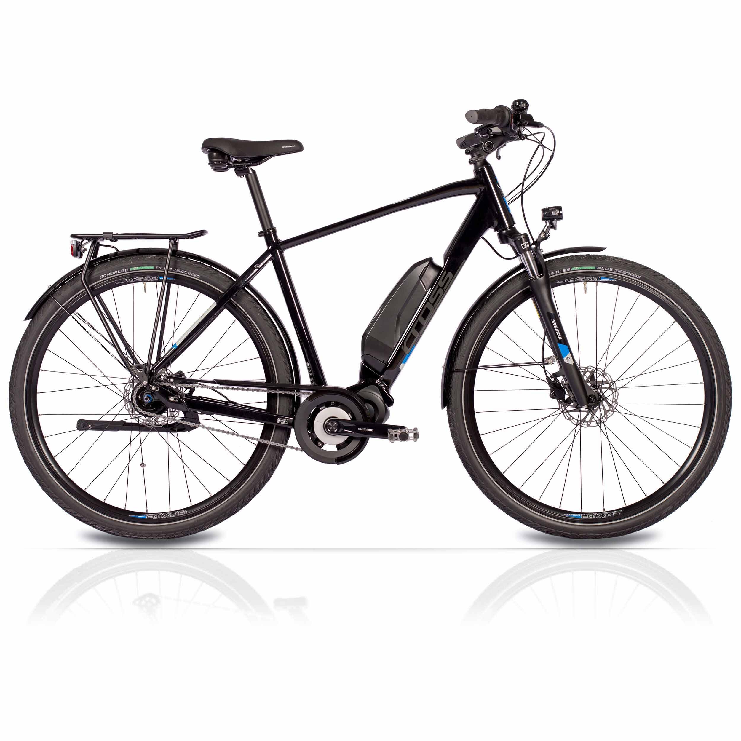 Airtracks - 28 Pouces E-bike Men City Bicycle V-tron Shimano Stepps E-5000 418wh 7 X Gang - Vélo De Voyage - Noir - 52 Cm - Decathlon