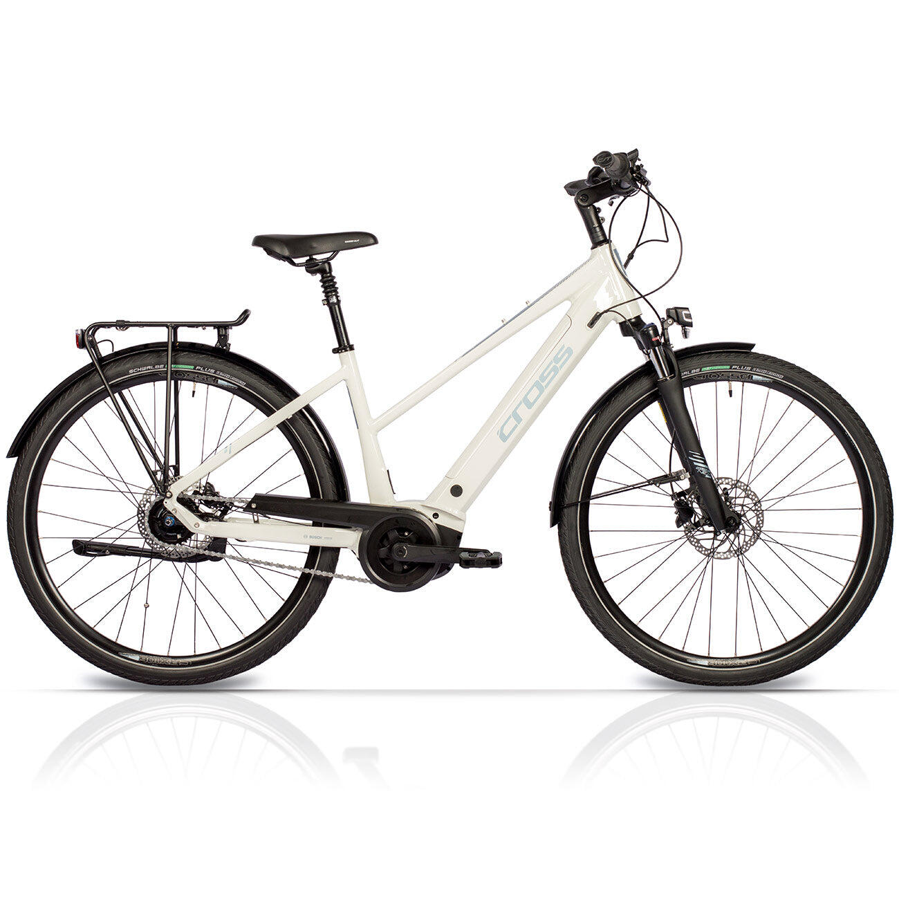 Airtracks - 28" Vélo De Ville Électrique Femme Nova City Bosch Performance Line 625wh 5 - Vélo De Voyage - Blanc - 45 Cm - Decathlon