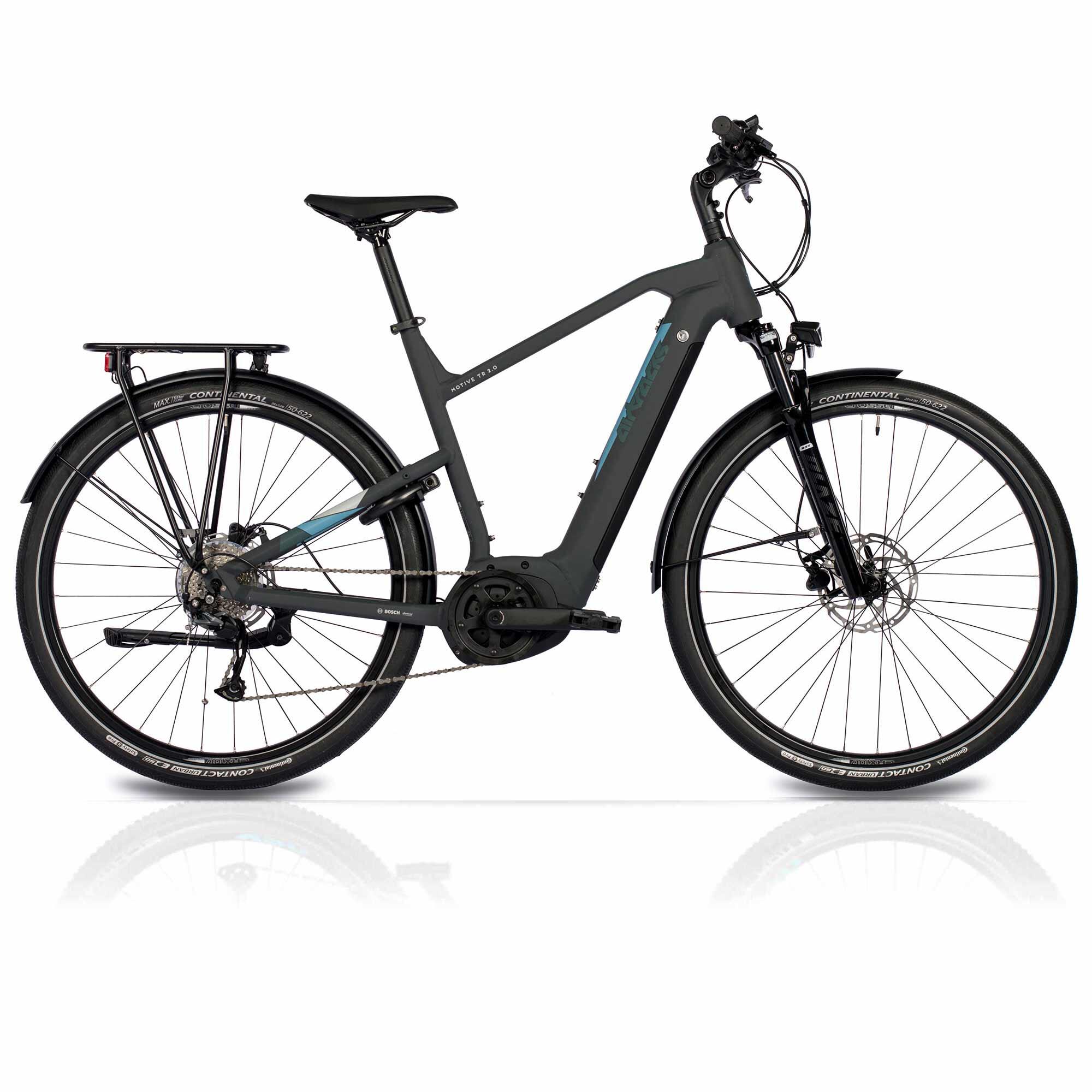 Airtracks - 28" Homme Vélo Électrique Trekking  Motiv Tr.2.0 Bosch Performance Line 625 Wh - Vélo De Voyage - Noir - 54 Cm - Decathlon