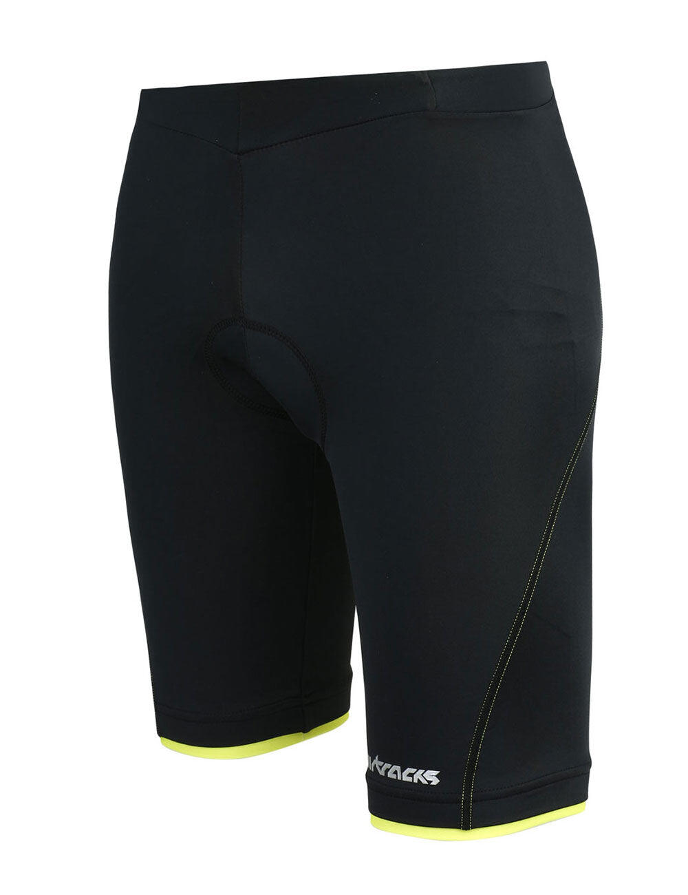 AIRTRACKS Damen Fahrradhose Kurz Radhose Comfort Line Schwarz-Neon
