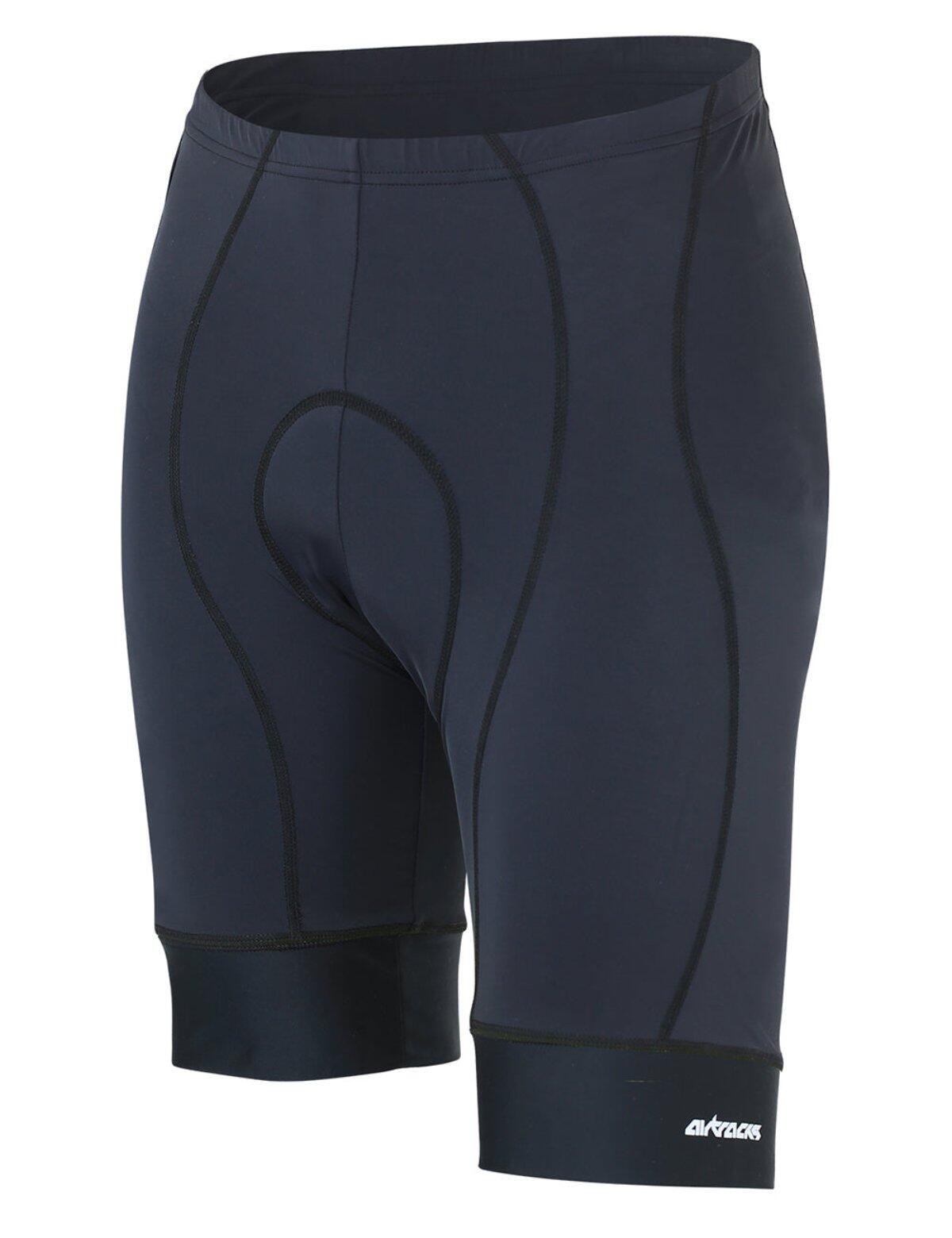 AIRTRACKS Herren Fahrradhose Kurz Radhose Comfort Line Schwarz