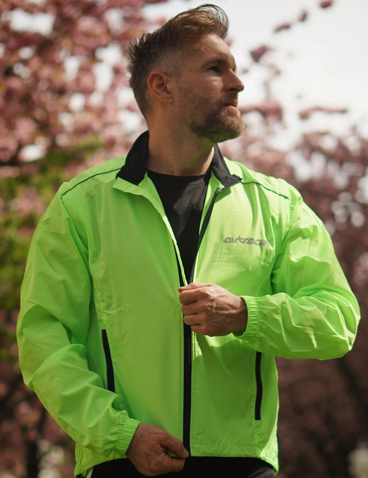AIRTRACKS Herren Multifunktionelle Jacke - Weste Pro Air Neon