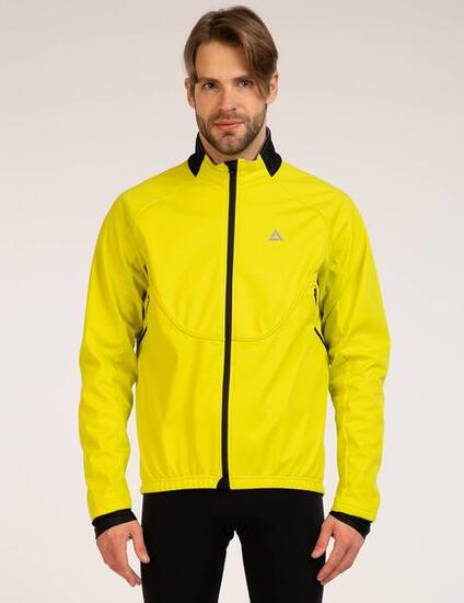 Herren Winter Thermo Fahrradjacke Pro Team II Neon