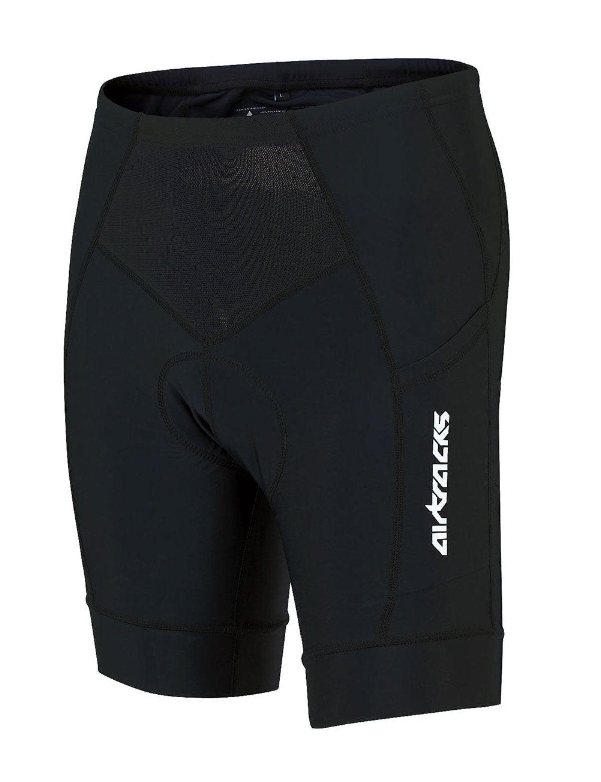 AIRTRACKS Damen Fahrradhose Kurz Radhose Pro Schwarz