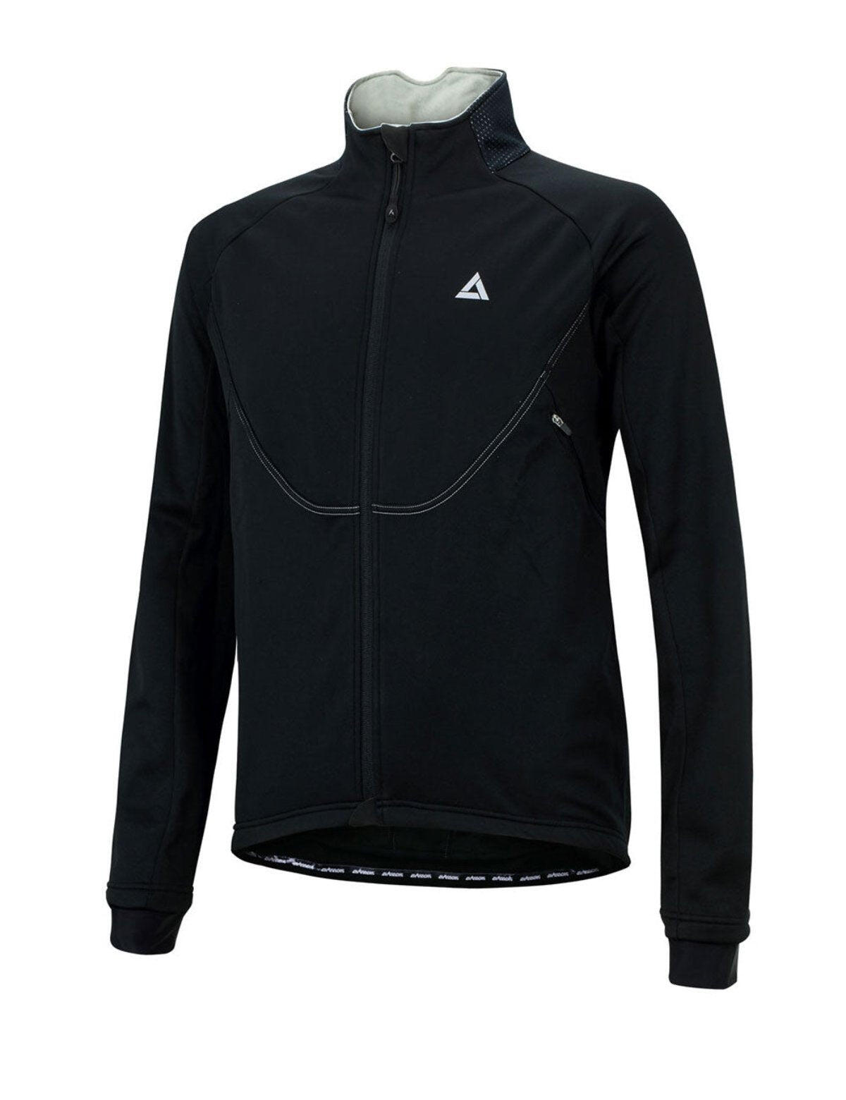 Herren Winter Thermal Fahrradjacke Pro Team II Schwarz 4/4