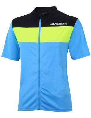 Herren Fahrradtrikot Kurzarm Pro Air Hellblau