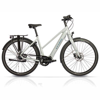 28 inch e-bike dames stadsfiets nova shimano stappen e-6100 504wh 8 x bende
