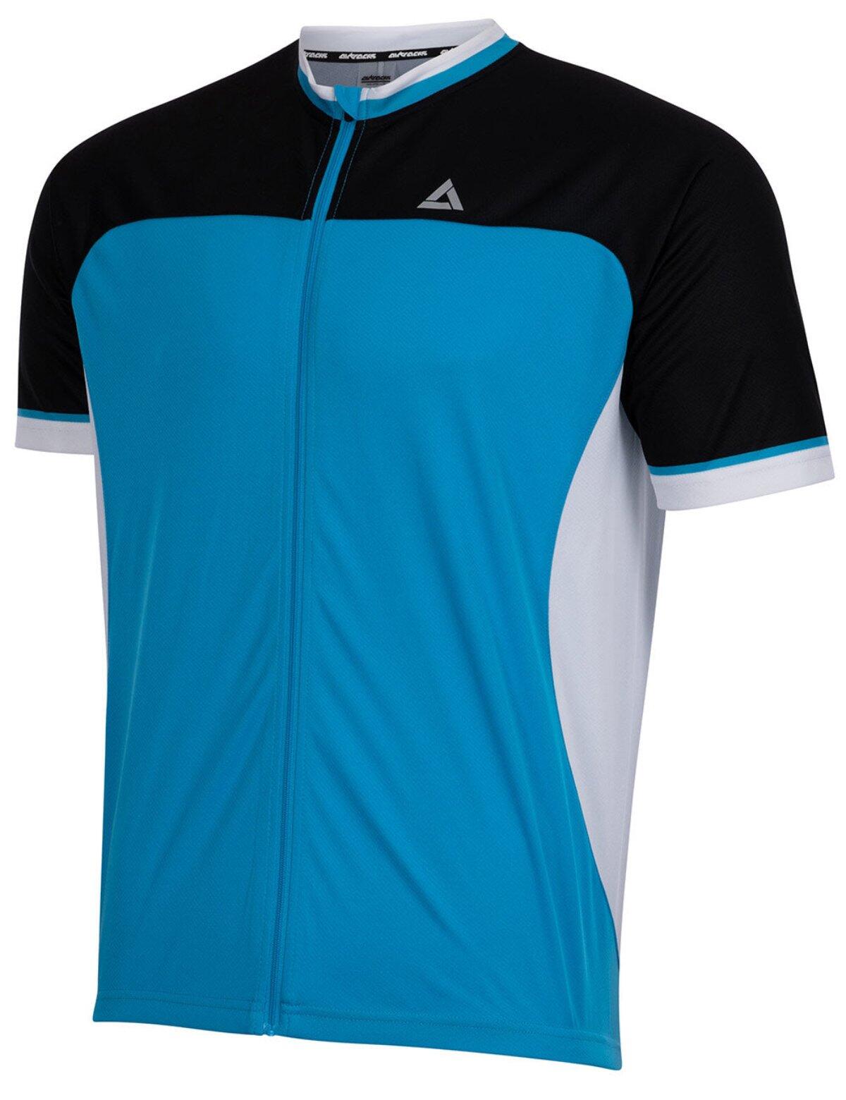 Herren Fahrradtrikot Kurzarm Radtrikot Pro T II Blau-Schwarz 2/4