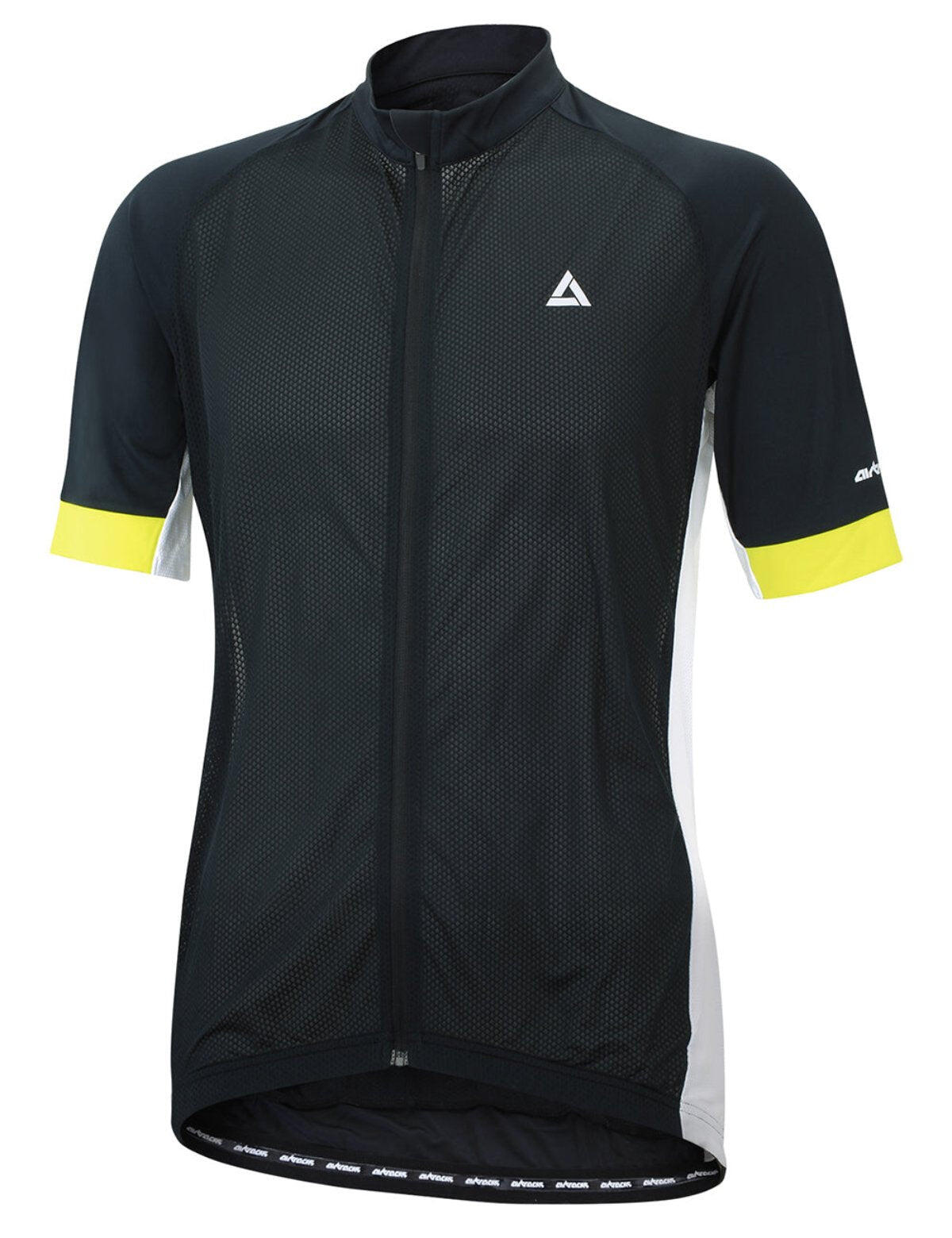 Herren Fahrradtrikot Kurzarm Radtrikot Pro Team Line Schwarz Weiss 4/4