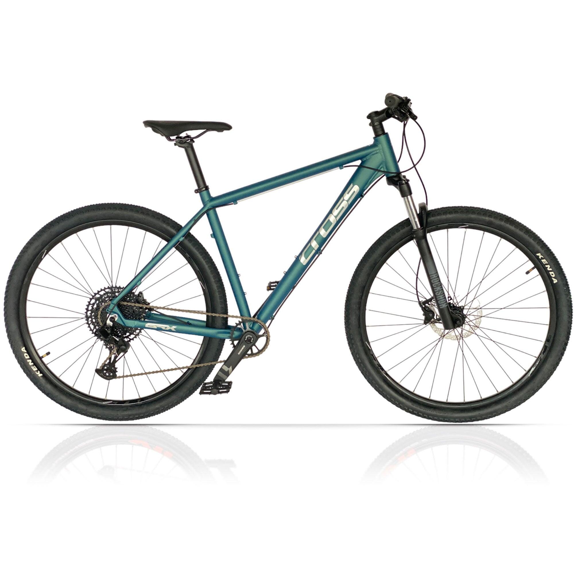 Airtracks - 29" Vtt Homme Cross Grx – 1 × 12 Vitesses Sram Sx Eagle, Rockshox Judy 100 Mm - Vélo Tout Terrain - Bleu - 46 Cm - Decathlon