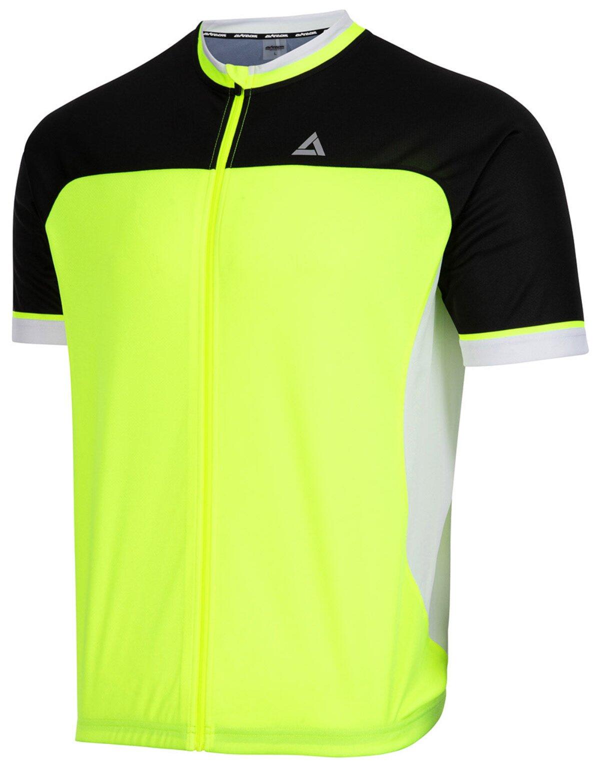 Herren Fahrradtrikot Kurzarm Radtrikot Pro T II Neon-Schwarz 2/4