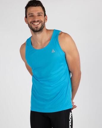 Laufshirt Ärmellos Tank-Top Comfort Line Blau