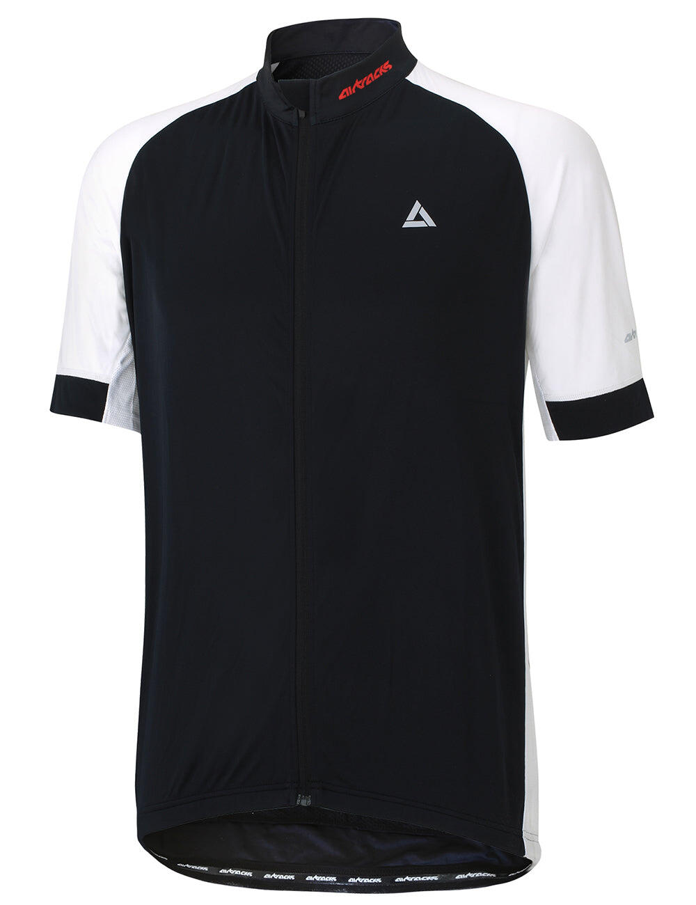 Herren Fahrradtrikot Kurzarm Radtrikot Pro Line Schwarz Weiss 4/4