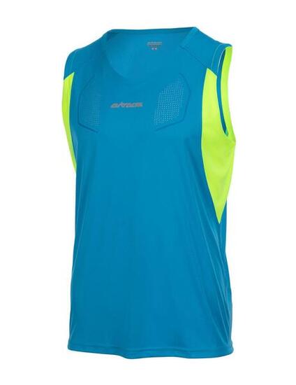 Laufshirt Ärmellos Tank-Top Pro Line Blau-Neon