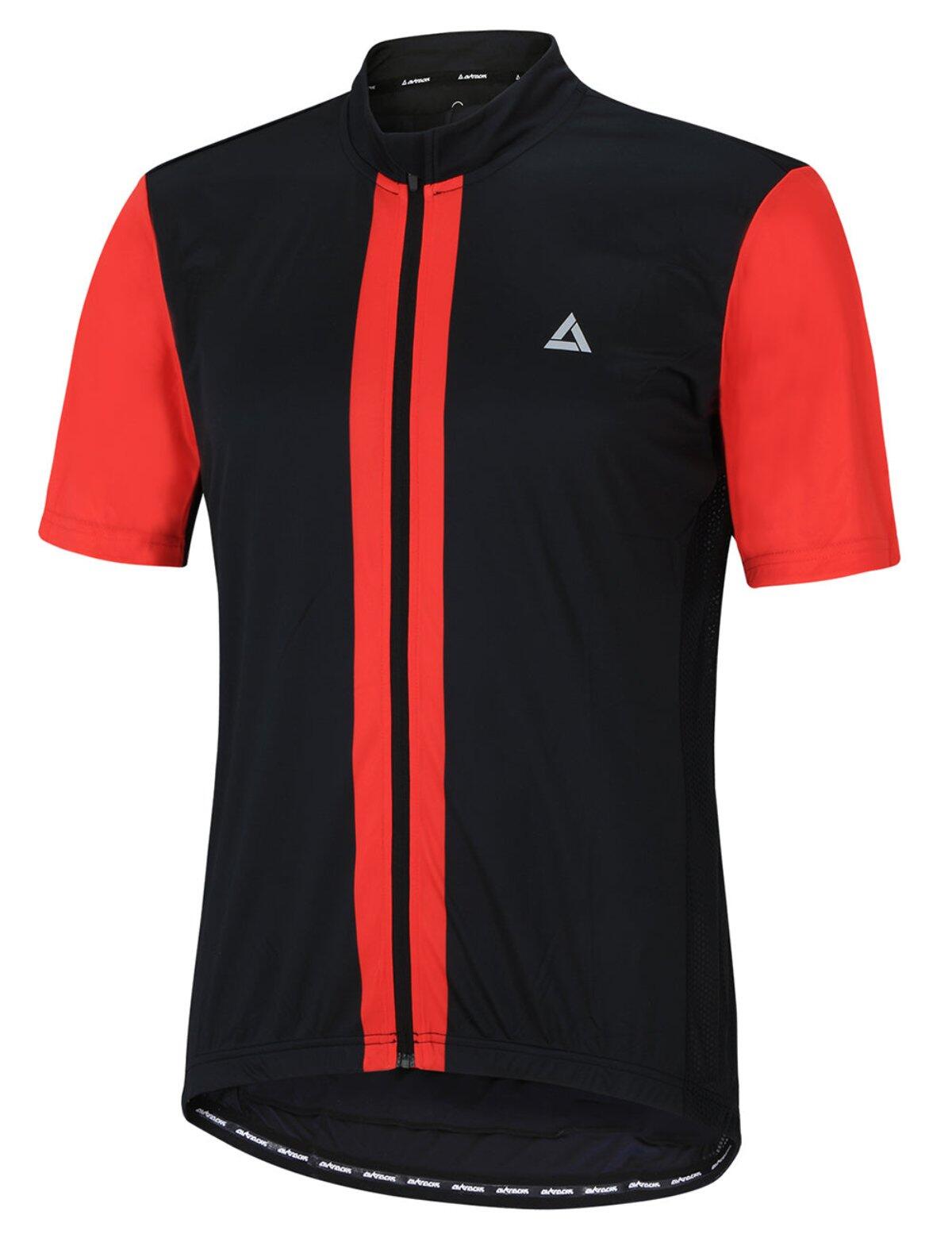 Herren Fahrradtrikot Kurzarm Radtrikot Pro Line II Schwarz Rot 2/4