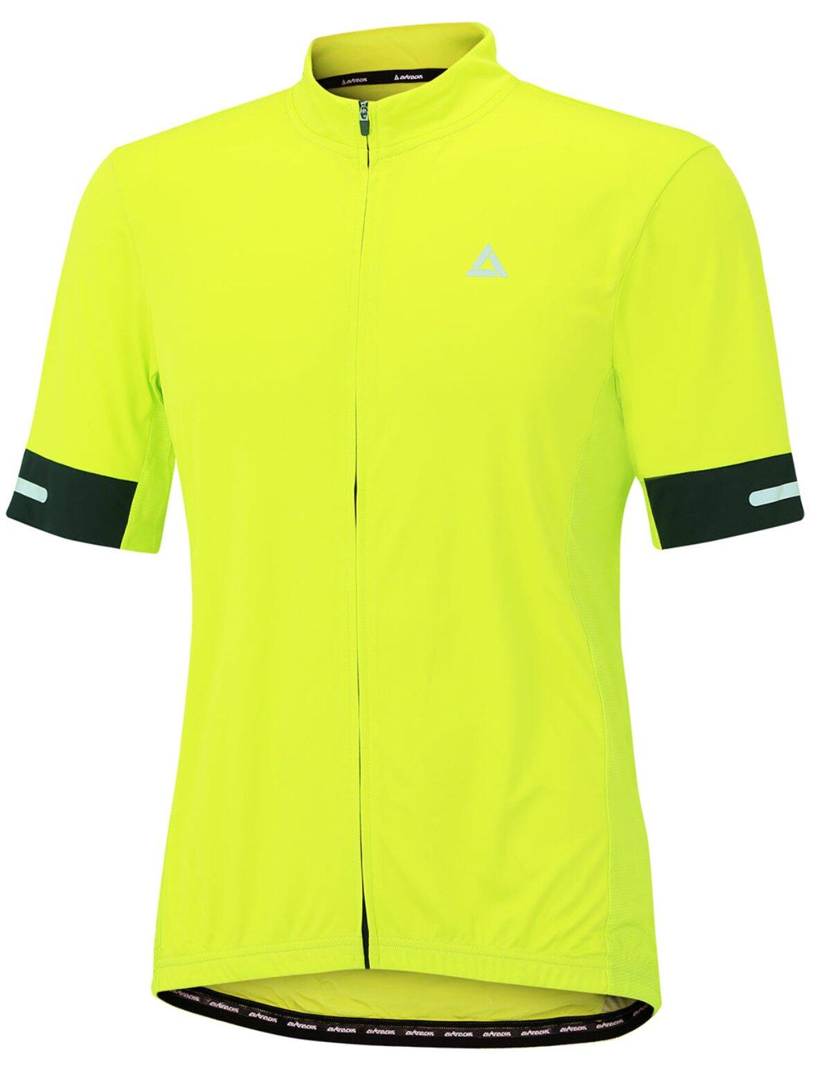 Herren Fahrradtrikot Kurzarm Radtrikot Pro Team Line II Neon 1/4