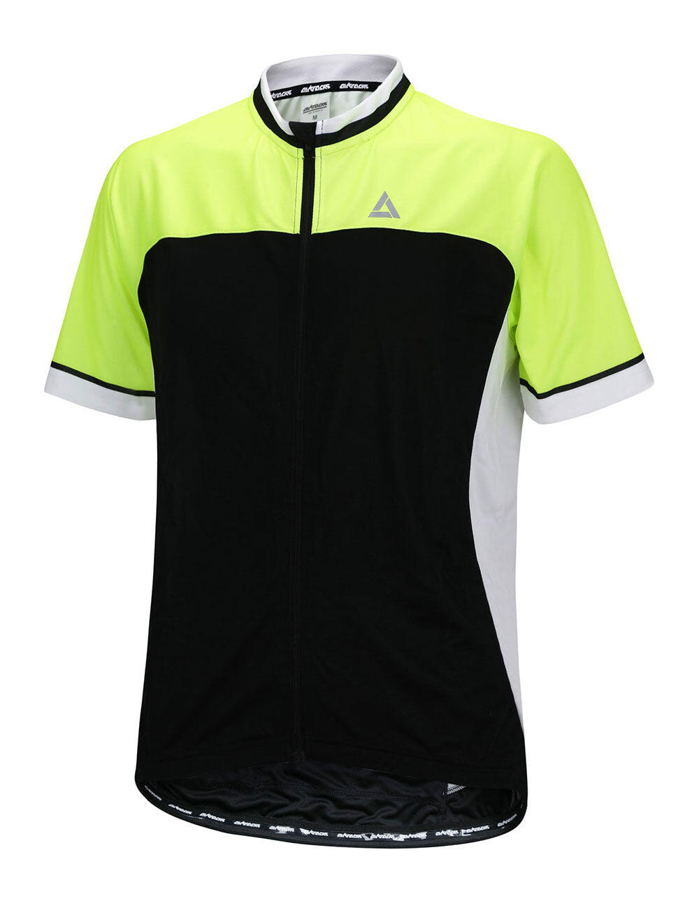 Herren Fahrradtrikot Kurzarm Radtrikot Pro T II Schwarz-Neon 2/4